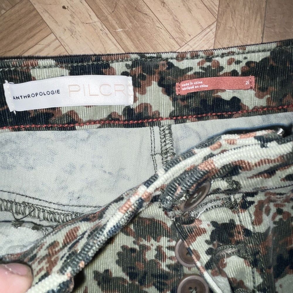 Anthropologie Pilcro 25 NWT Forest Green High Rise Skinny Corduroy Pants NEW - Picture 7 of 7